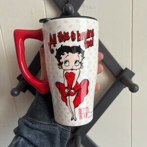 Betty Boop Red and White Mug
